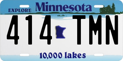MN license plate 414TMN