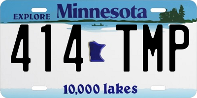 MN license plate 414TMP