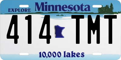 MN license plate 414TMT