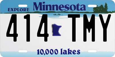MN license plate 414TMY