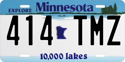 MN license plate 414TMZ