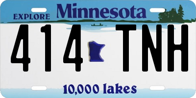 MN license plate 414TNH