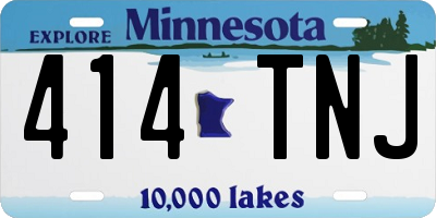 MN license plate 414TNJ