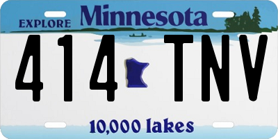 MN license plate 414TNV