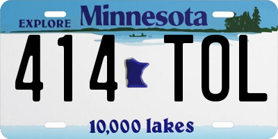 MN license plate 414TOL
