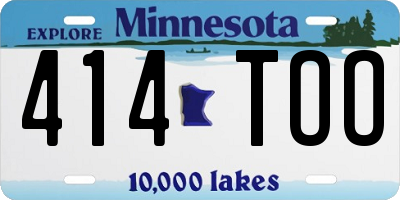 MN license plate 414TOO