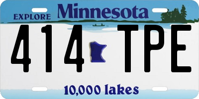 MN license plate 414TPE