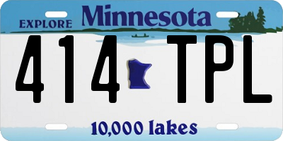MN license plate 414TPL