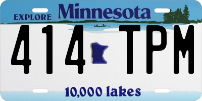 MN license plate 414TPM