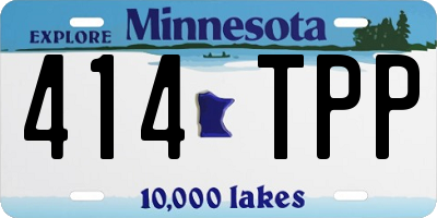 MN license plate 414TPP