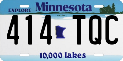 MN license plate 414TQC