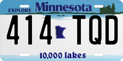 MN license plate 414TQD