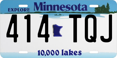 MN license plate 414TQJ