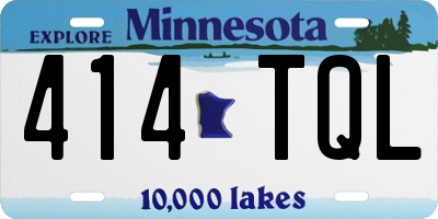MN license plate 414TQL