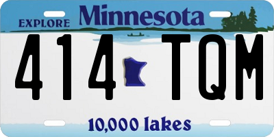 MN license plate 414TQM