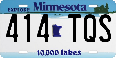 MN license plate 414TQS