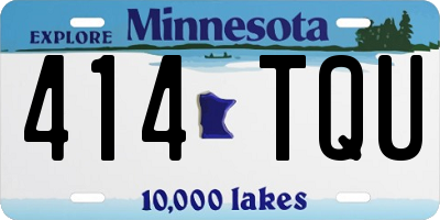 MN license plate 414TQU