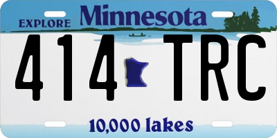 MN license plate 414TRC