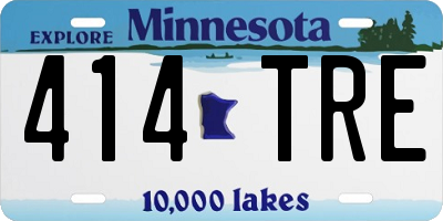 MN license plate 414TRE