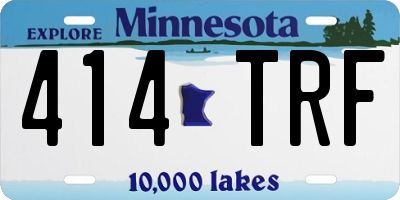 MN license plate 414TRF