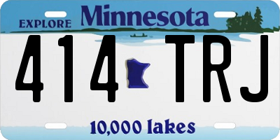 MN license plate 414TRJ