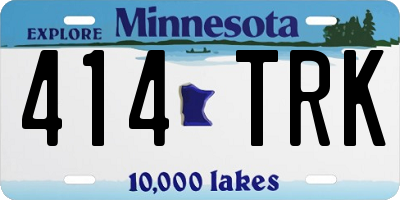 MN license plate 414TRK