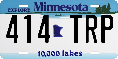 MN license plate 414TRP