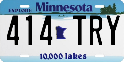 MN license plate 414TRY