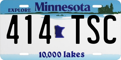 MN license plate 414TSC