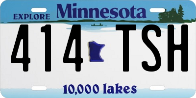 MN license plate 414TSH