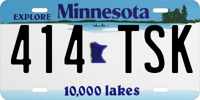 MN license plate 414TSK