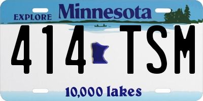 MN license plate 414TSM