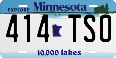 MN license plate 414TSO