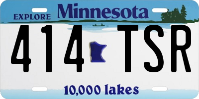 MN license plate 414TSR
