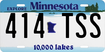 MN license plate 414TSS