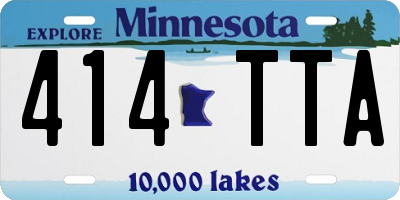 MN license plate 414TTA