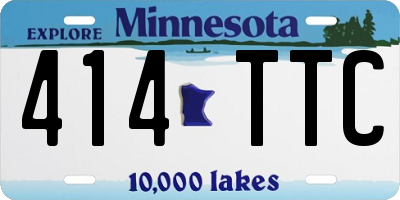 MN license plate 414TTC