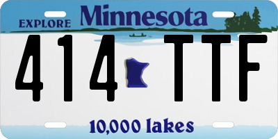 MN license plate 414TTF