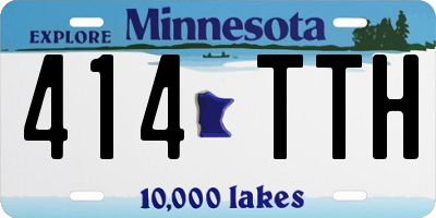 MN license plate 414TTH