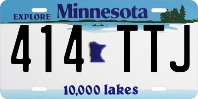 MN license plate 414TTJ