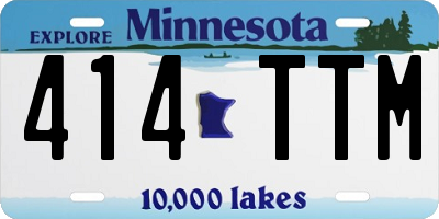 MN license plate 414TTM