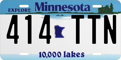 MN license plate 414TTN