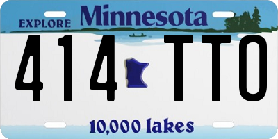 MN license plate 414TTO