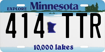 MN license plate 414TTR