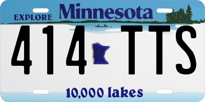 MN license plate 414TTS
