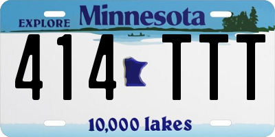 MN license plate 414TTT
