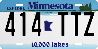 MN license plate 414TTZ