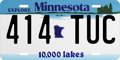 MN license plate 414TUC