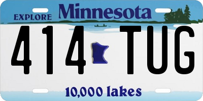 MN license plate 414TUG