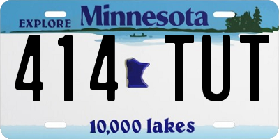 MN license plate 414TUT